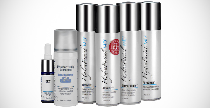 HydraFacial daily essentials at Bliss Facial Spa in Tampa, FL