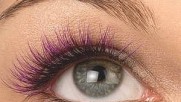 ombre lashes purple